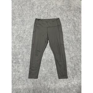 Zella Women's Yoga Leggings Size L Large Gray Medium Wash Pants